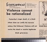Violence cannot be rationalized